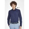 Business Shirt MEN S - LONG SLEEVE STRETCH SHIRT Blake -Fashion Clothing 01426