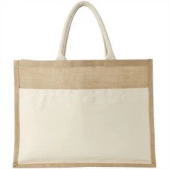 Mumbay Cotton Pocket Jute Tote Bag