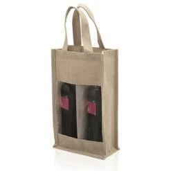 Wine Bottle Bag 2 Bottle - Jute Material