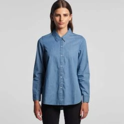 Wos Blue Denim Shirt