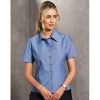 Ladies W/f S/S Chambray Shirt