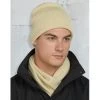 Cable Knit Beanie With Fleece Head Band -Fashion Clothing CH64 01