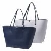 Shopping Bag Tourbillon Reversible Bleu-Lilas -Fashion Clothing CTS514 undecorated