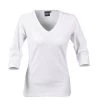 Lynn Womens V-Neck 3/4 Tee -Fashion Clothing JH402W product image file