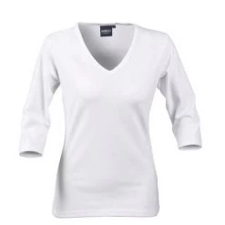 Lynn Womens V-Neck 3/4 Tee