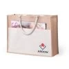 Bag Cekon Modern Jute And Cotton TOTE Bag -Fashion Clothing M5725 natural