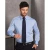 Mens Fine Chambray Long Sleeve Shirt -Fashion Clothing M7012 01