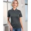 Ladies Bamboo Charcoal S/S Polo -Fashion Clothing PS60 01