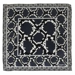 Silk Scarf Pitone Blue