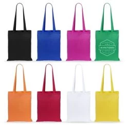 100% Cotton Tote Bag Geiser Eco Friendly Long Handle