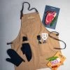 Apron BBQ Style Made From 100% Cotton Canvas 340gsm Neck And Waist Straps Buckle Adjustment Metal Ri