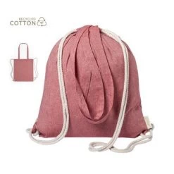 Drawstring Bag Made From Recycled Cotton And Natural Cotton Fenin