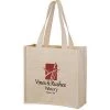 Heavyweight Canvas Tote Bag With 2 Bottle Holders -Fashion Clothing ocbab108 natural canvas